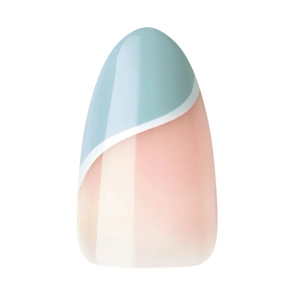 KISS Voguish Fantasy French Nails Medium Length - Charmante